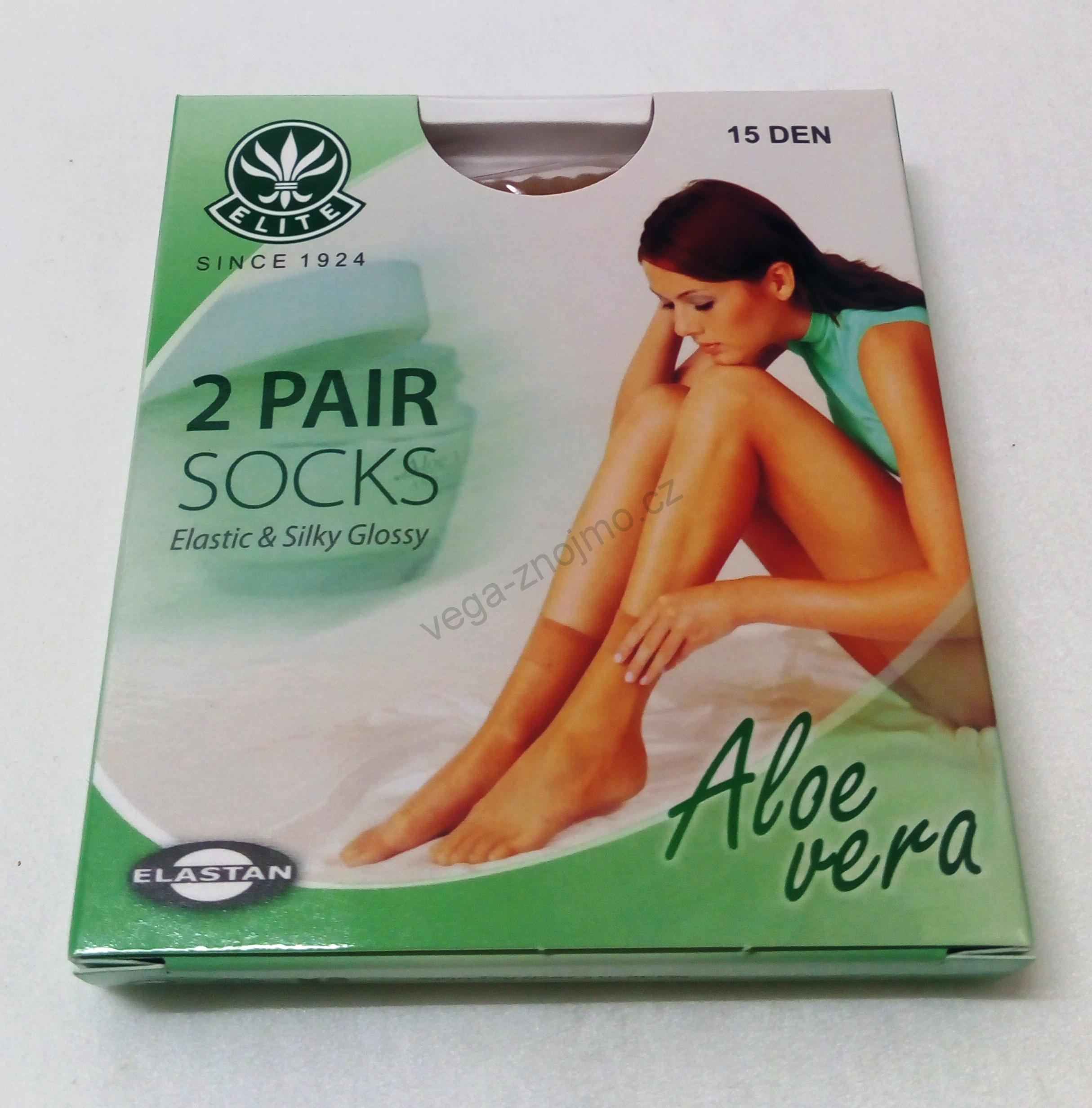 Silonové ponožky s Aloe Vera Ala, 2 pá